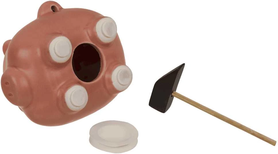 Kiaulė taupyklė su plaktuku "Comic Piggy"
