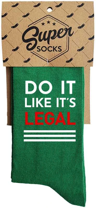 Kojinės "Do it like it's legal"
