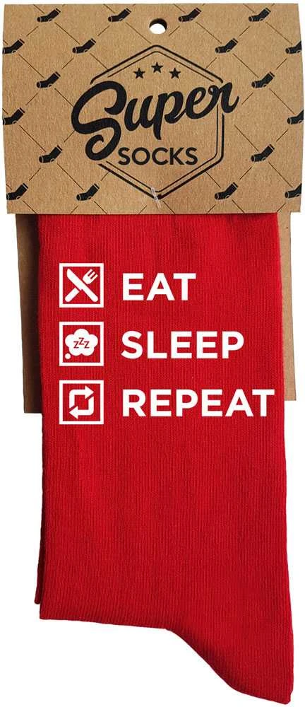 Kojinės "Eat. Sleep. Repeat"