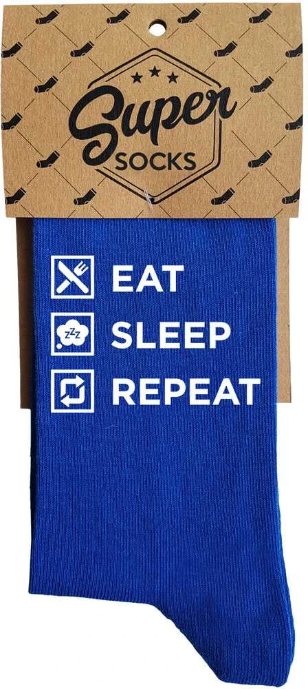 Kojinės "Eat. Sleep. Repeat"