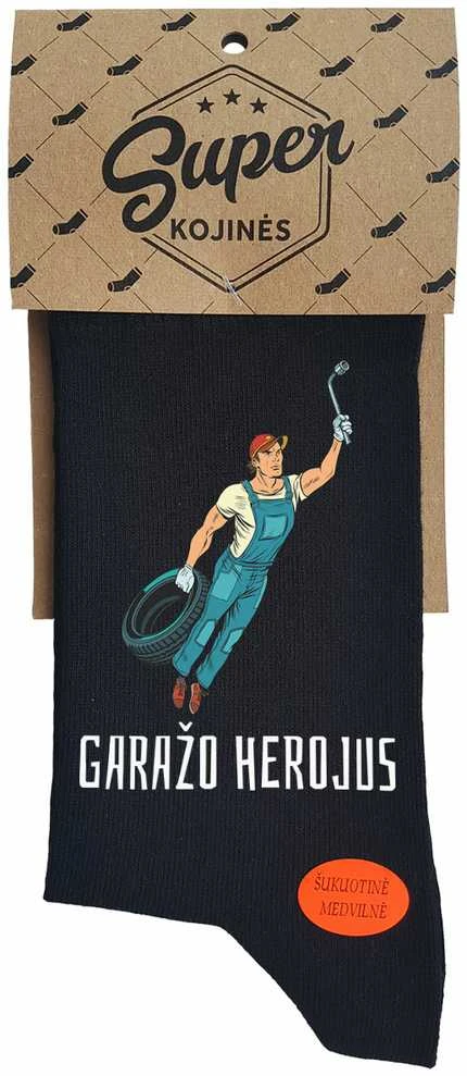 Kojinės "Garažo herojus"