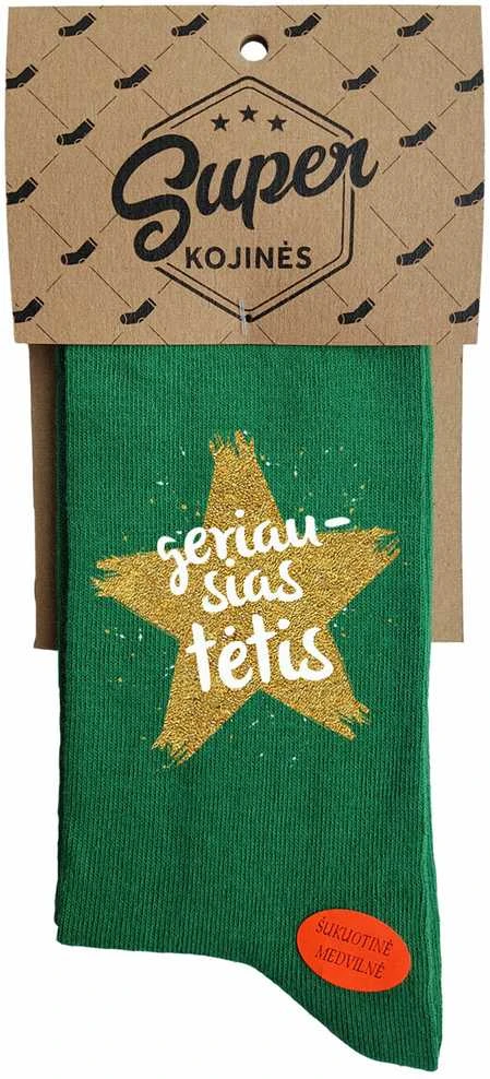 Kojinės "Geriausias tėtis su žvaigžde"