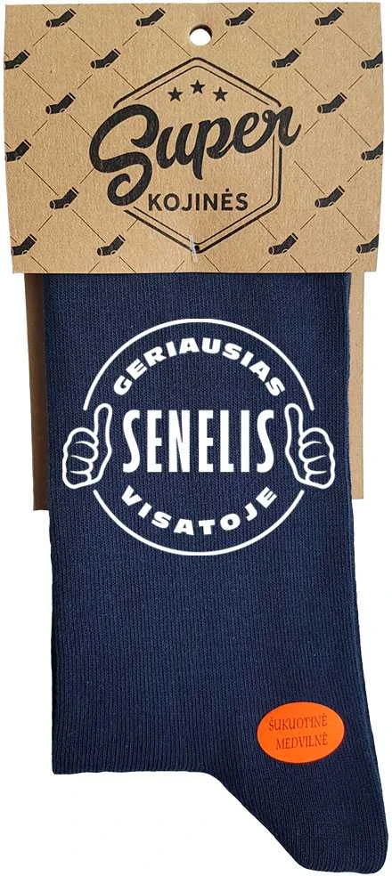 Kojinės "Geriausias visatoje SENELIS"