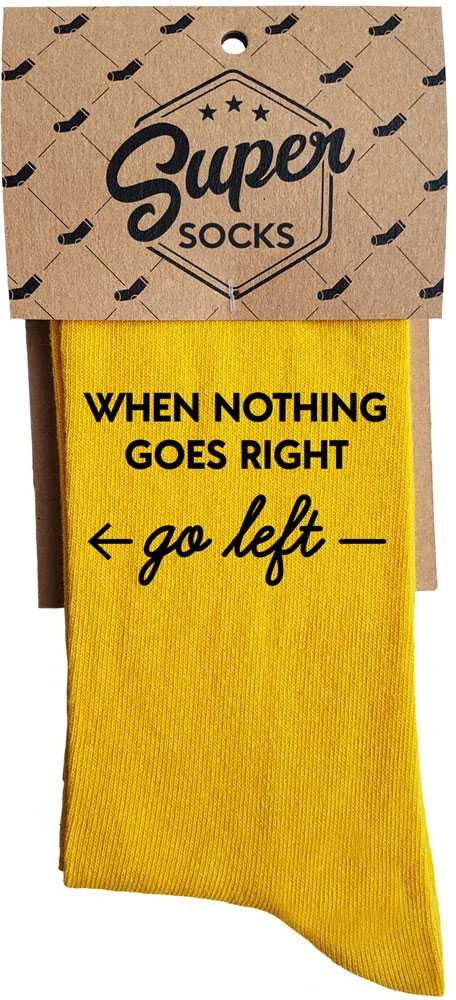 Kojinės "Go left"