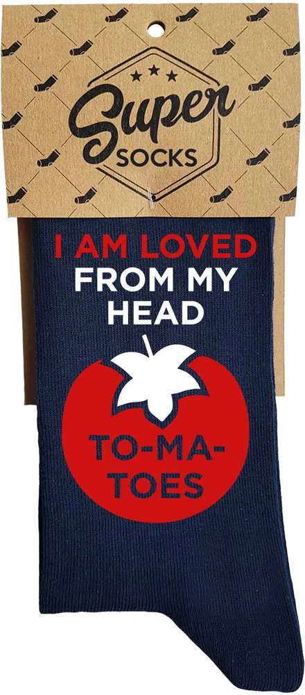 Kojinės "I am loved from my head to my toes"