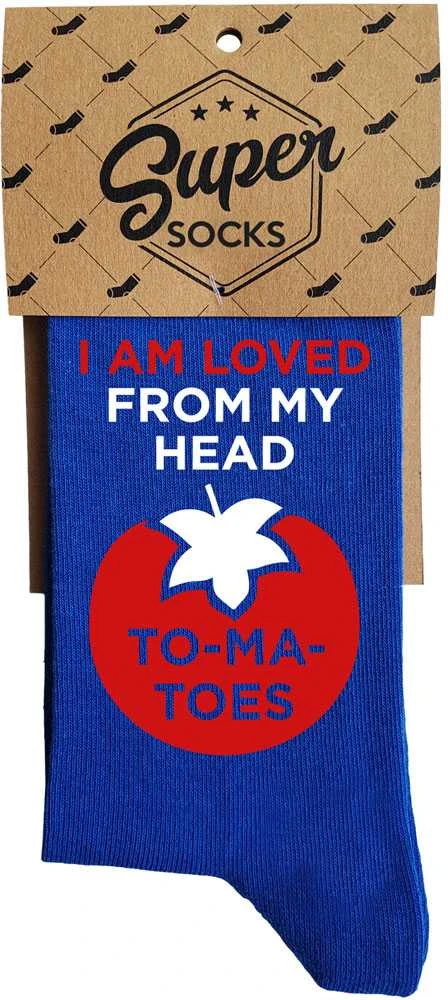 Kojinės "I am loved from my head to my toes"