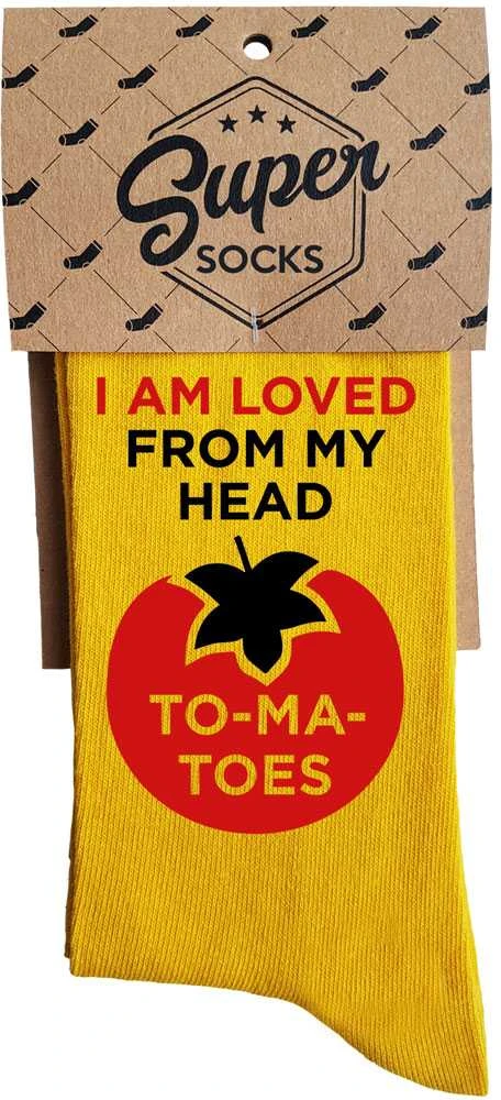 Kojinės "I am loved from my head to my toes"
