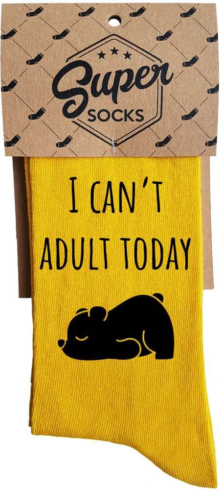 Kojinės "I can't adult today"