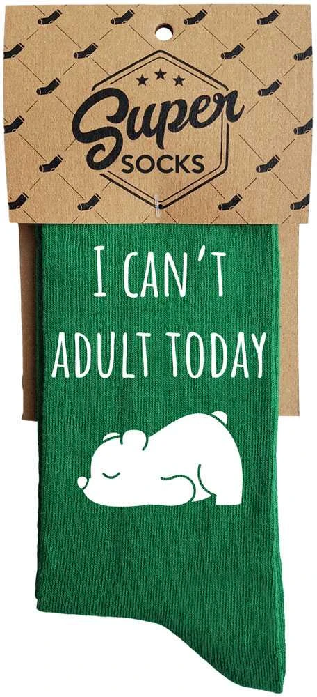 Kojinės "I can't adult today"