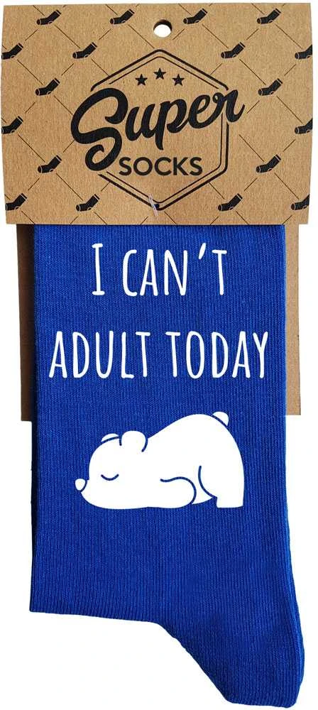 Kojinės "I can't adult today"