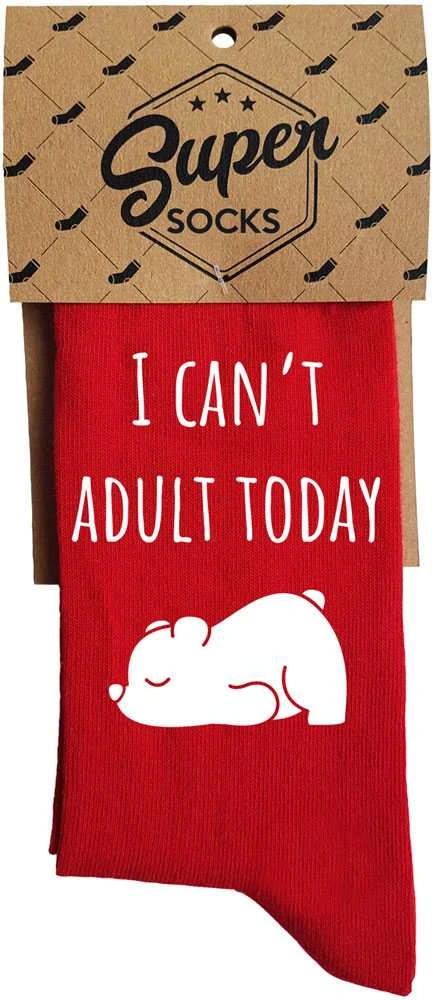 Kojinės "I can't adult today"