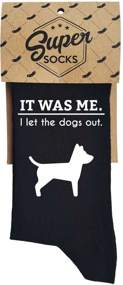 Kojinės "I let the dogs out"
