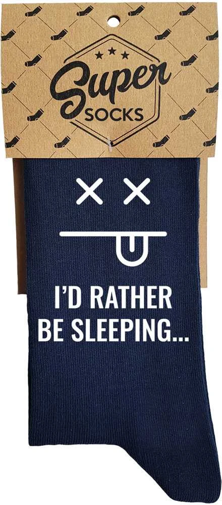 Kojinės "I'd rather be sleeping"