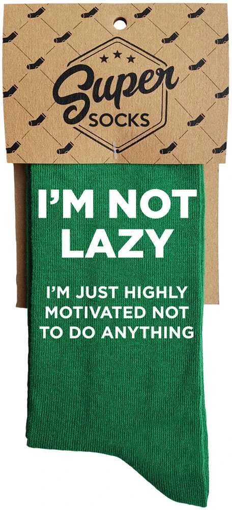 Kojinės "I'm not lazy"