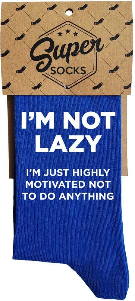 Kojinės "I'm not lazy"