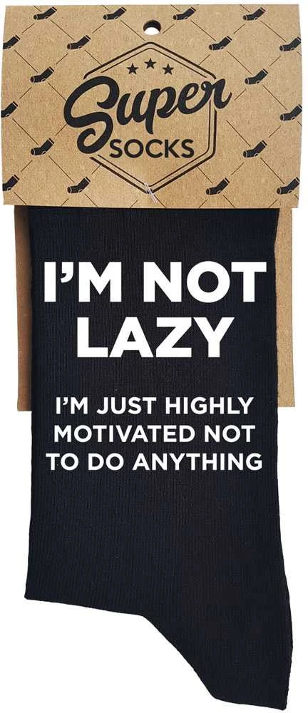 Kojinės "I'm not lazy"
