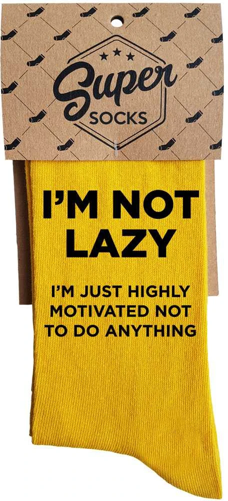 Kojinės "I'm not lazy"