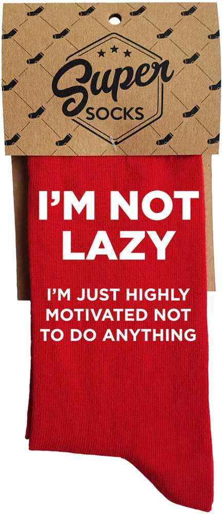 Kojinės "I'm not lazy"