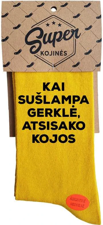 Kojinės "Kai sušlampa gerklė arba kojos"