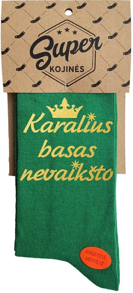 Kojinės "Karalius basas nevaikšto"