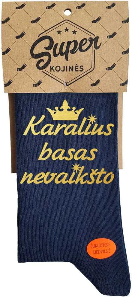 Kojinės "Karalius basas nevaikšto"