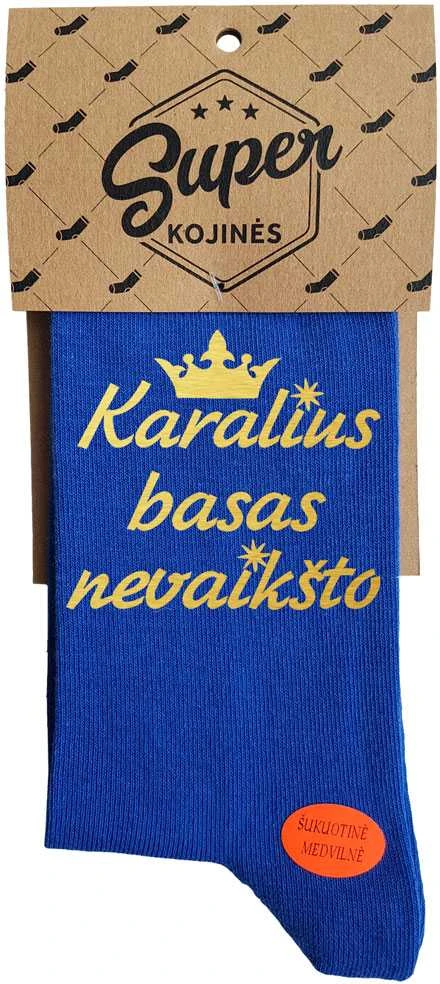 Kojinės "Karalius basas nevaikšto"