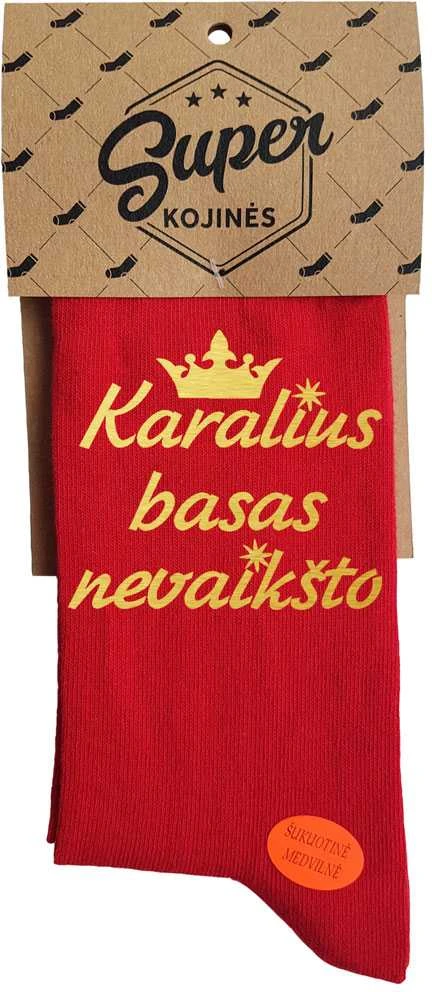 Kojinės "Karalius basas nevaikšto"
