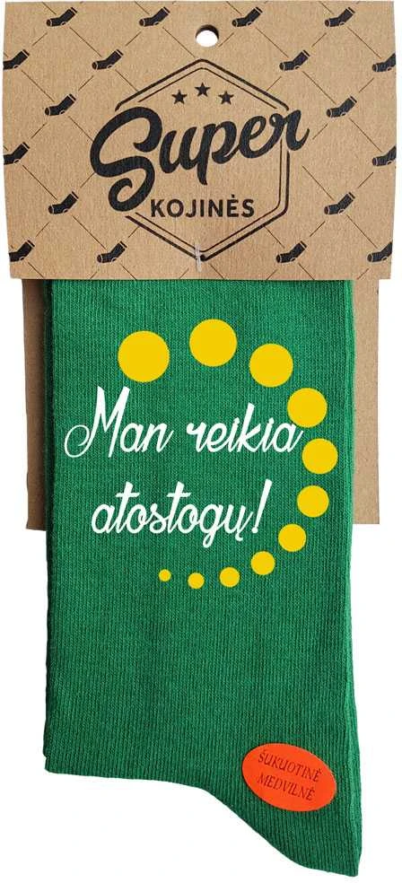 Kojinės "Man reikia atostogų!"