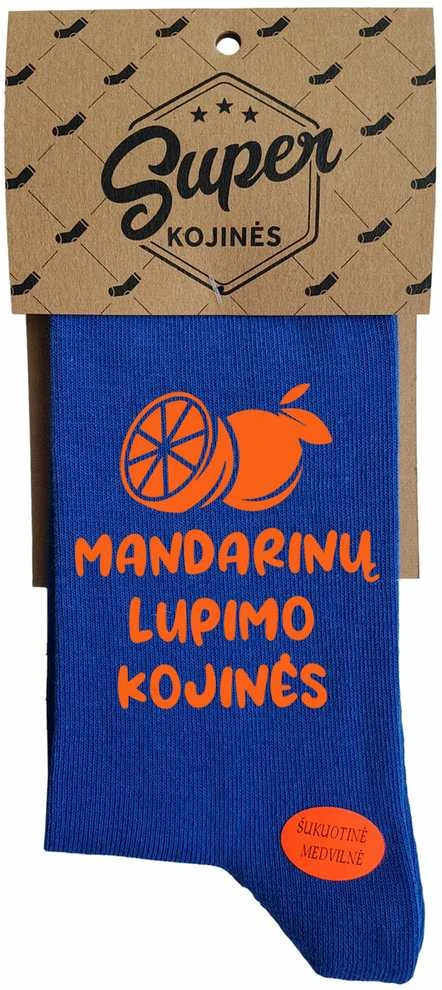 Kojinės "Mandarinų lupimo kojinės"