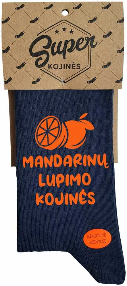 Kojinės "Mandarinų lupimo kojinės"