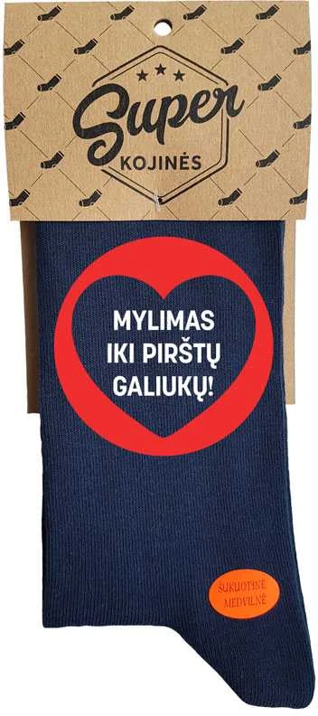 Kojinės "Mylimas iki pirštų galiukų"