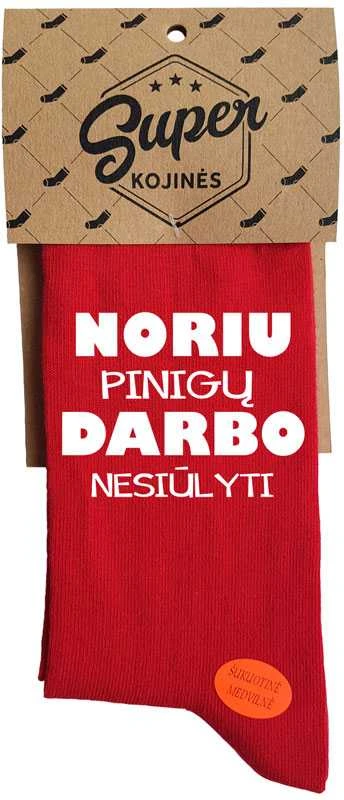 Kojinės "Noriu darbo"