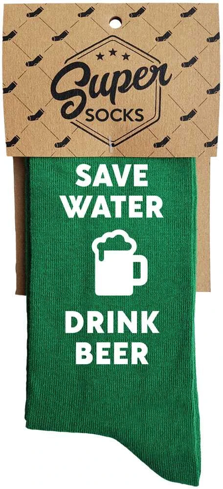 Kojinės "Save water - drink beer"