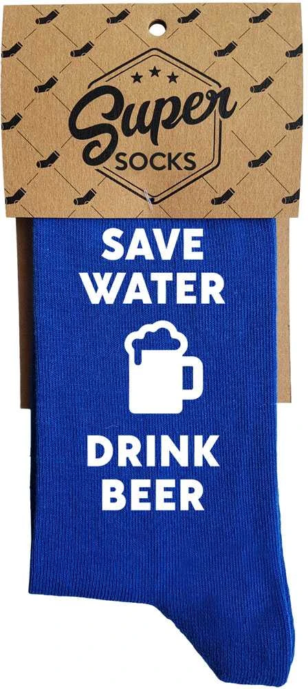 Kojinės "Save water - drink beer"