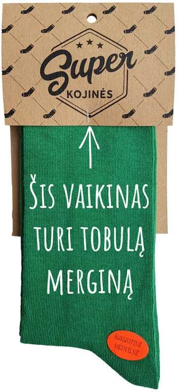 Kojinės "Šis vaikinas turi tobulą merginą"