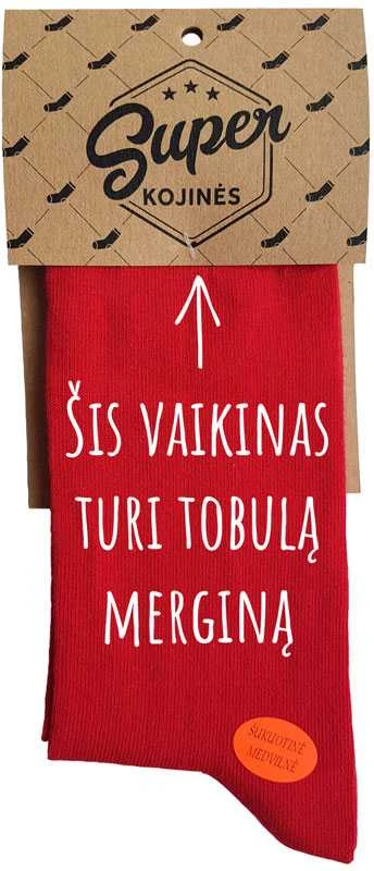 Kojinės "Šis vaikinas turi tobulą merginą"