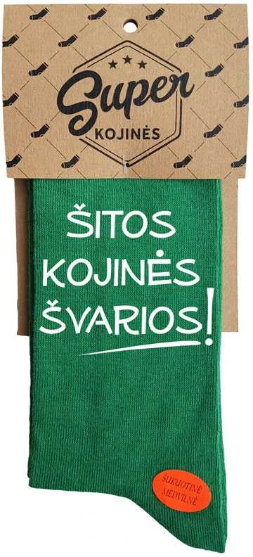 Kojinės "Šitos kojinės švarios!"