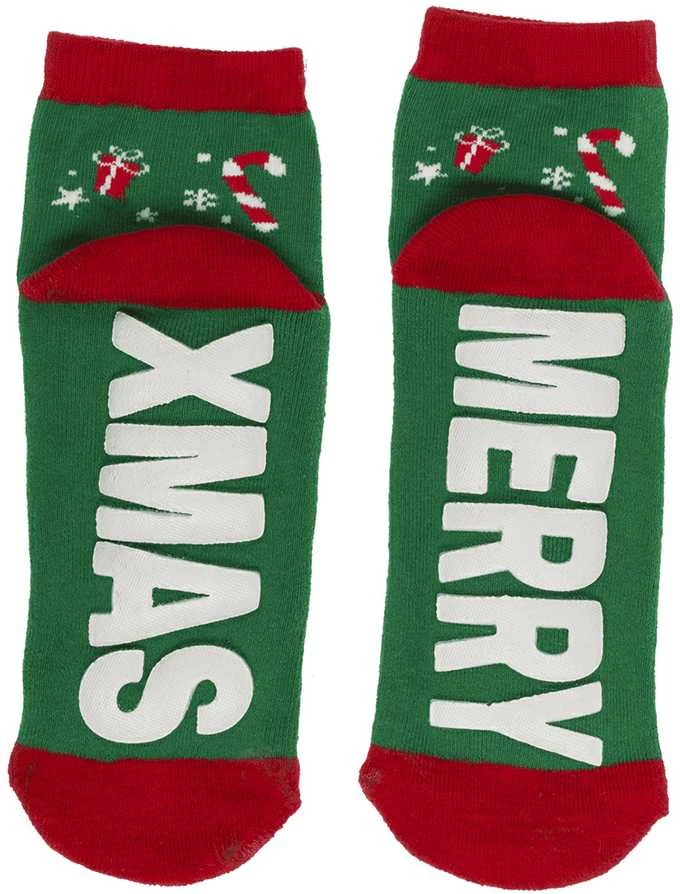 Kojinės su neslystančiu padu "Merry XMas"