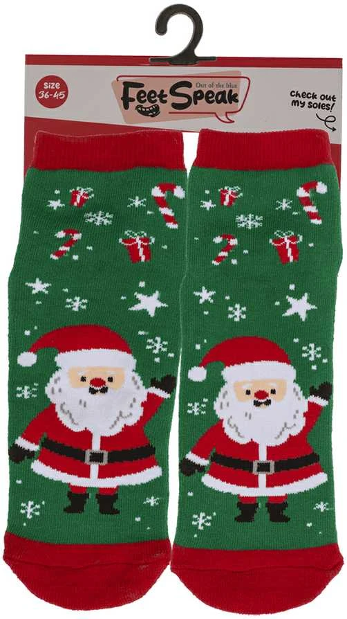 Kojinės su neslystančiu padu "Merry XMas"