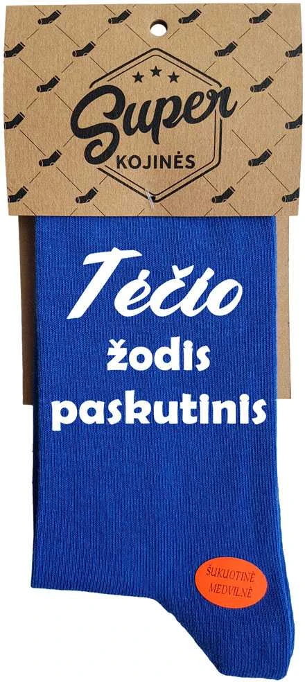 Kojinės "Tėčio žodis paskutinis"