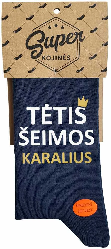 Kojinės "Tėtis šeimos karalius"