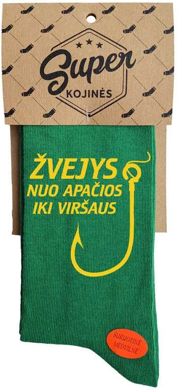Kojinės "Žvejys nuo apačios iki viršaus"