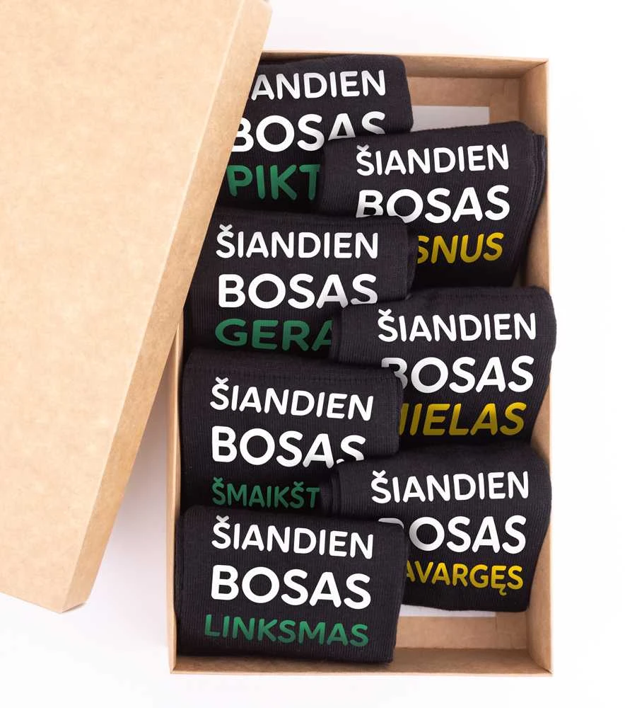 Kojinių komplektas "7 boso dienos"