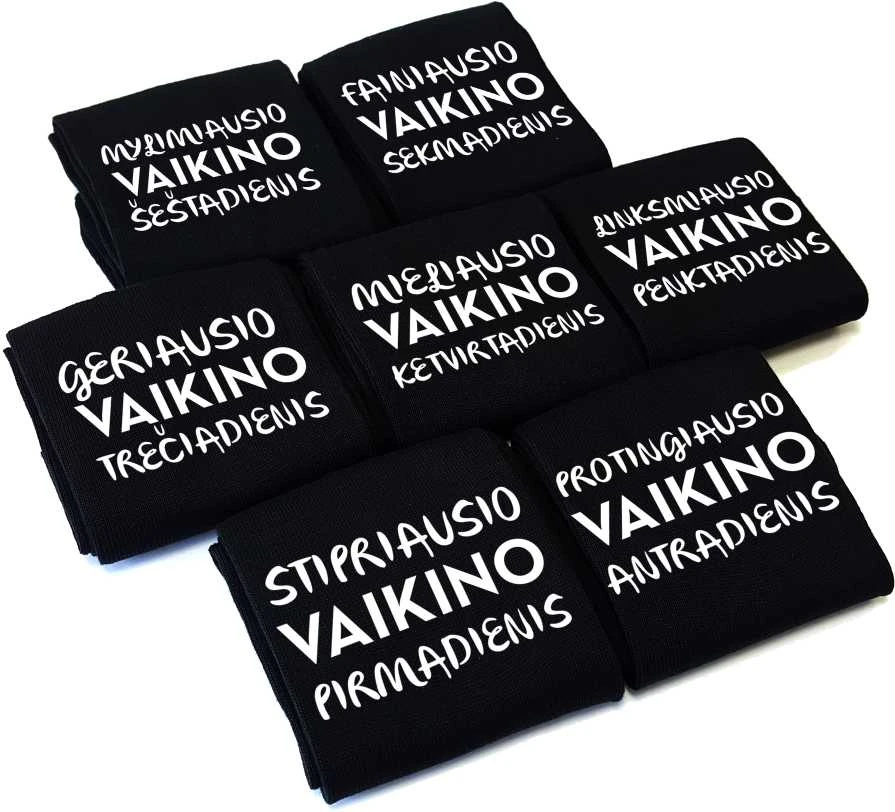 Kojinių komplektas "Geriausio vaikino savaitė"