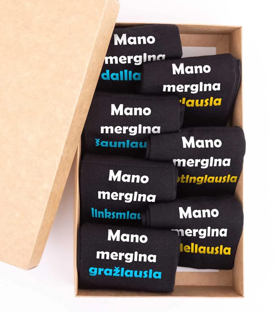 Kojinių komplektas "Mano mergina geriausia"