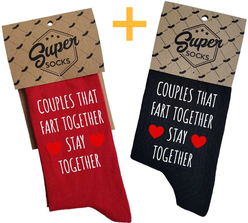 Kojinių komplektas porai "Fart together"