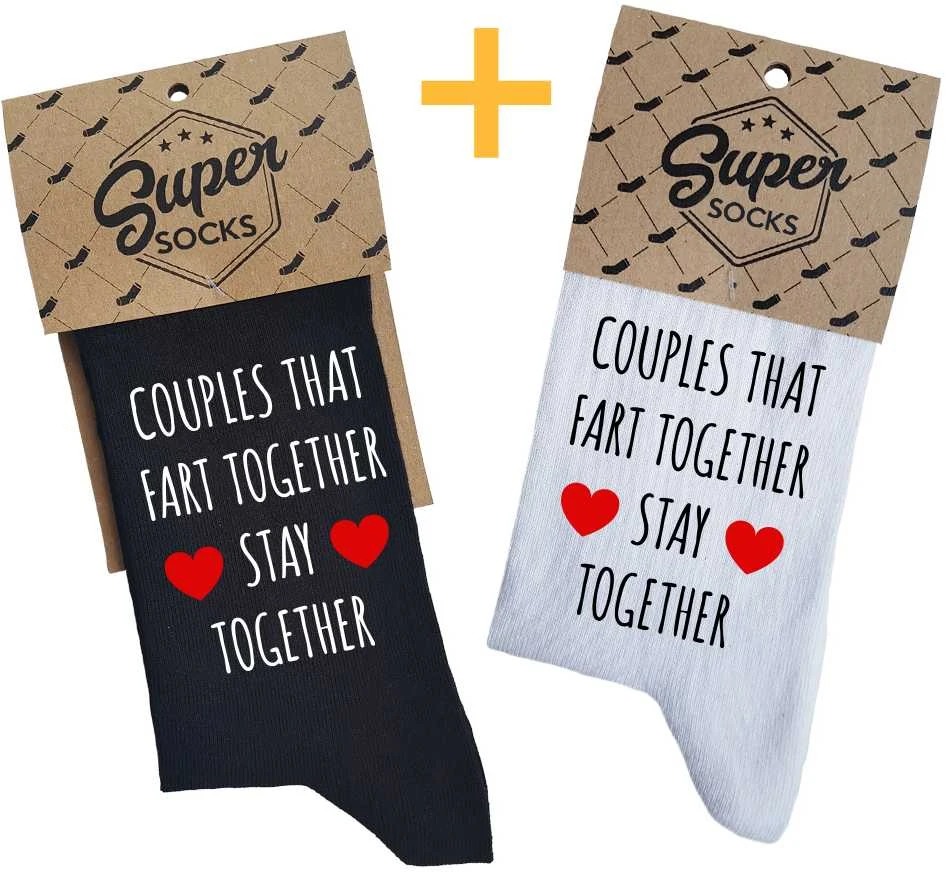 Kojinių komplektas porai "Fart together"