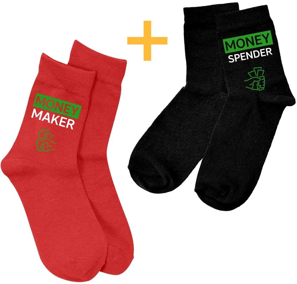 Kojinių komplektas porai "Money maker and spender"