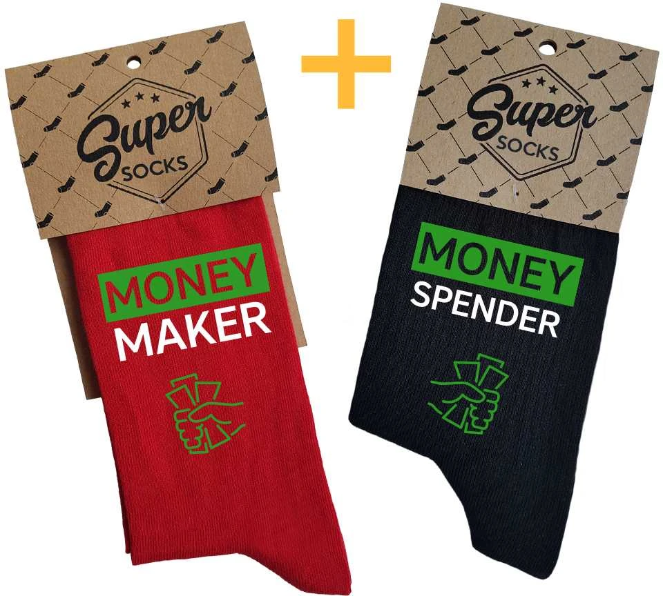Kojinių komplektas porai "Money maker and spender"