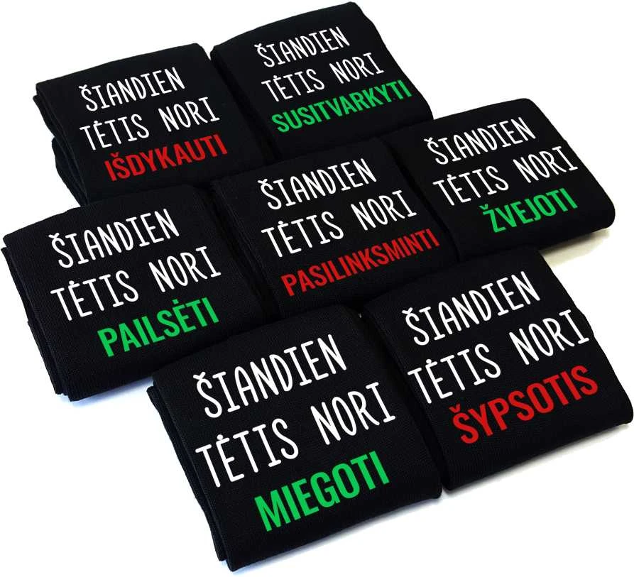 Kojinių komplektas "Šiandien tėtis nori"